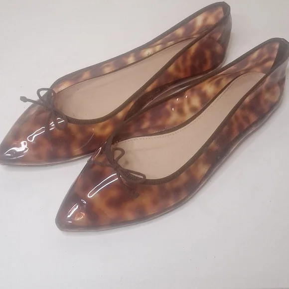 J. Crew Gemma tortoise flats Size 9 - Picture 3 of 12